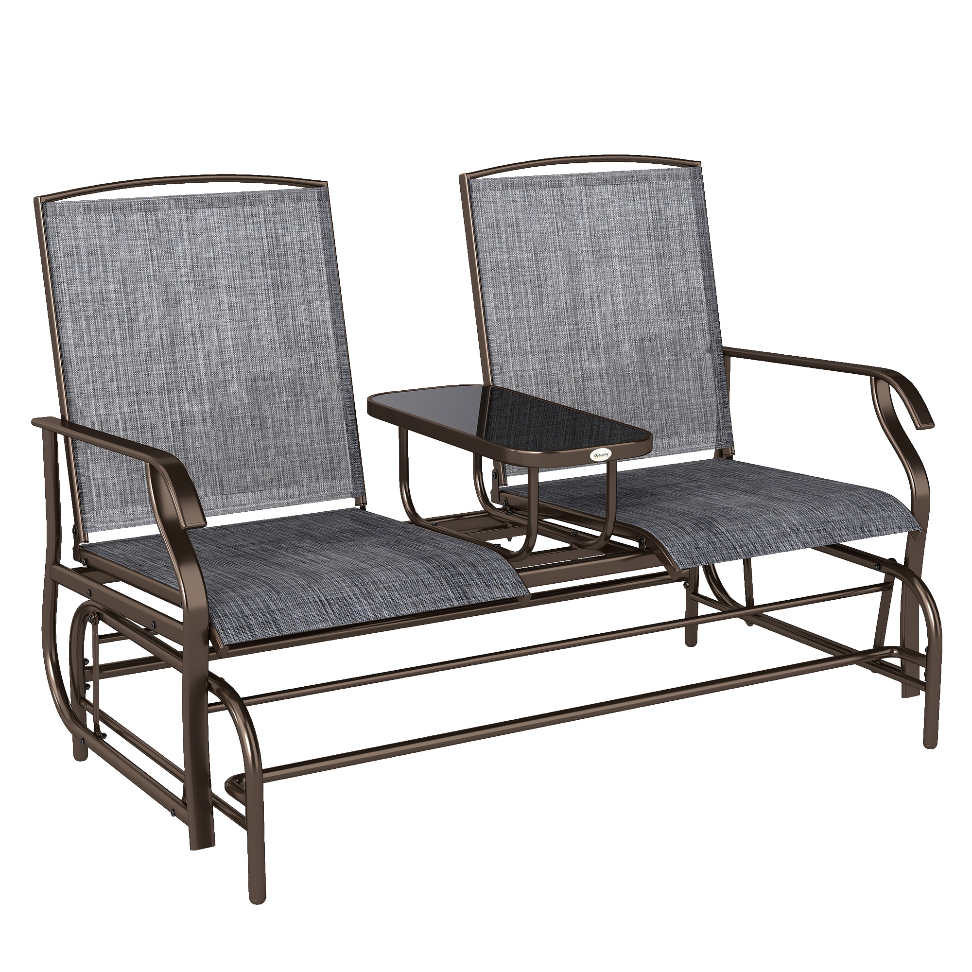 Gartenbank Schaukelstuhl Sitzbank Schaukelbank Gartenstuhl mit Tisch Schaukel Bank 2-Sitzer