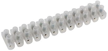 Lüsterklemmen für 2,5-4,0mm², 12 Klemmen - Messingeinsatz, transparent Lüsterklemmen für 2,5-4,0mm², 12 Klemmen - Messingeinsatz, transparent