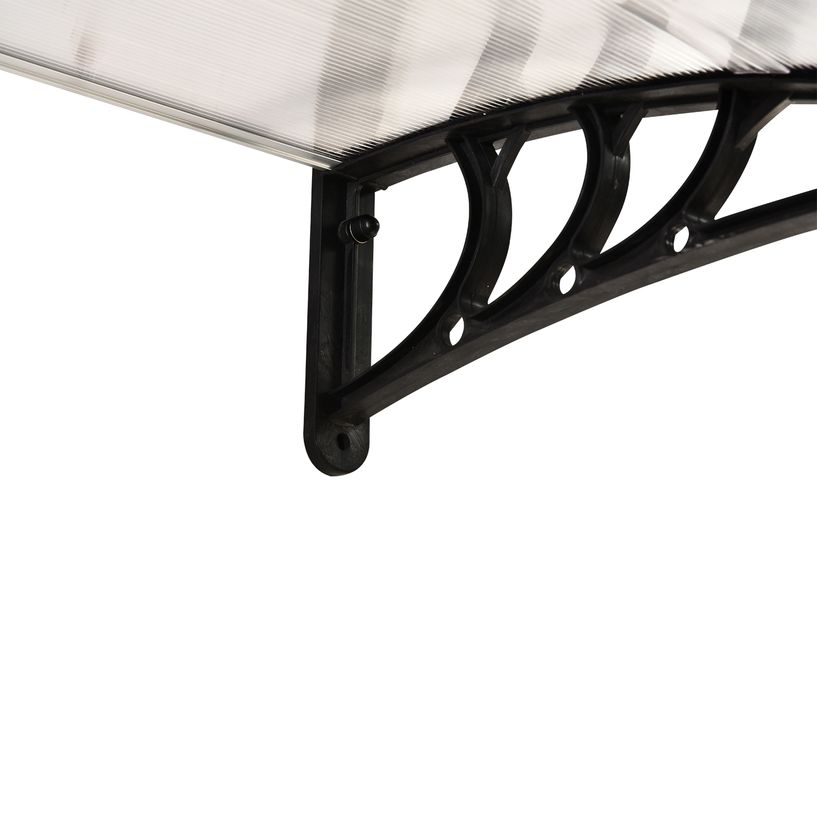 Vordach Haustürvordach 75 x 100 cm Pultvordach Überdachung Polycarbonat Weiß