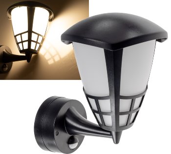 LED Wandleuchte "TELARANA" IP65, 16W, 1026lm, 140° Bewegungsmelder, 2900K
