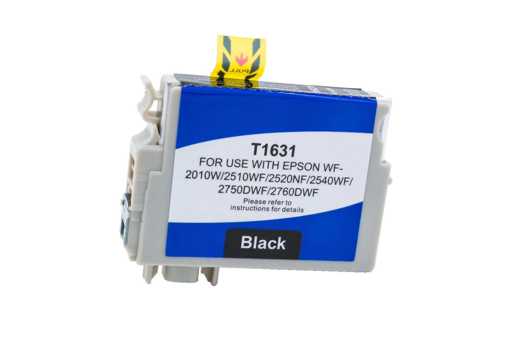T1631 alternativ Tinte schwarz für Epson / C13T16314010 / 12,9ml
