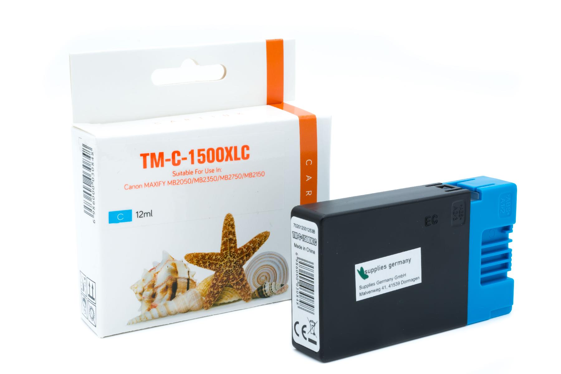 PGI1500CXL alternativ Seestern Tinte cyan für / 9193B001 / 12ml