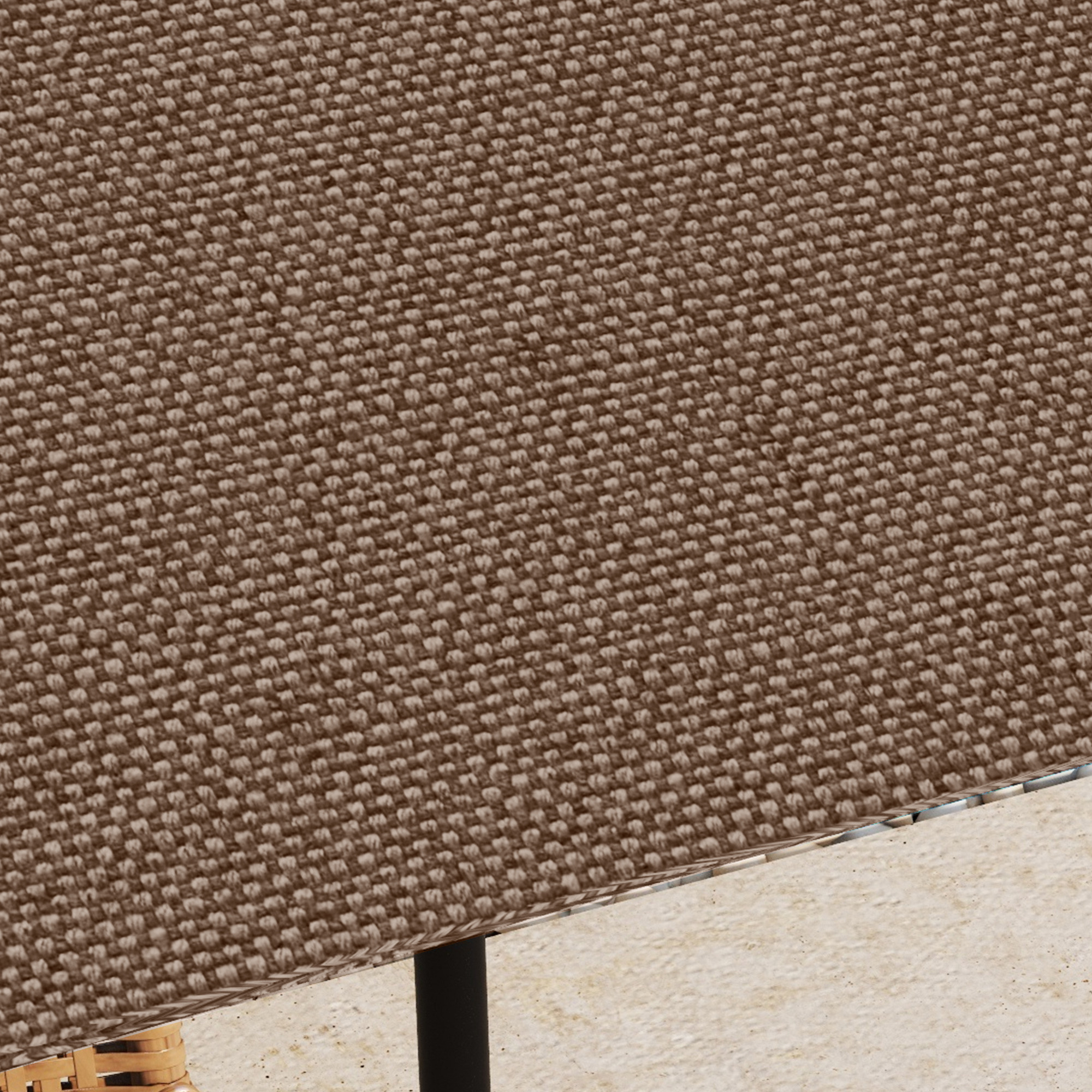 Ersatzdach für Gartenpavillon, Polyester, 2,98 x 2,95 m, Kaffee