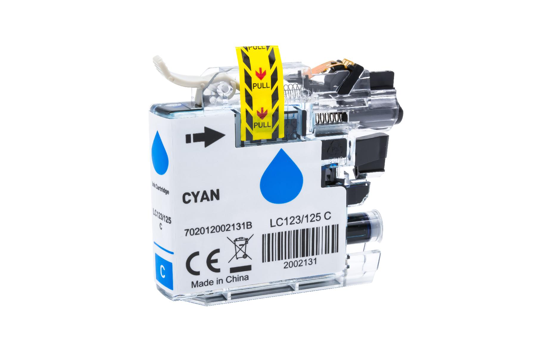 LC125XLC alternativ Tinte cyan Brother / LC125C / 16,6ml LC125XLC alternativ Tinte cyan Brother / LC125C / 16,6ml