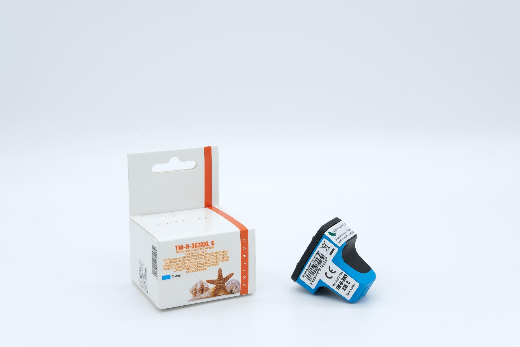 363CXXL Refill Tinte Cyan für HP / C8771EE / 11,4ml