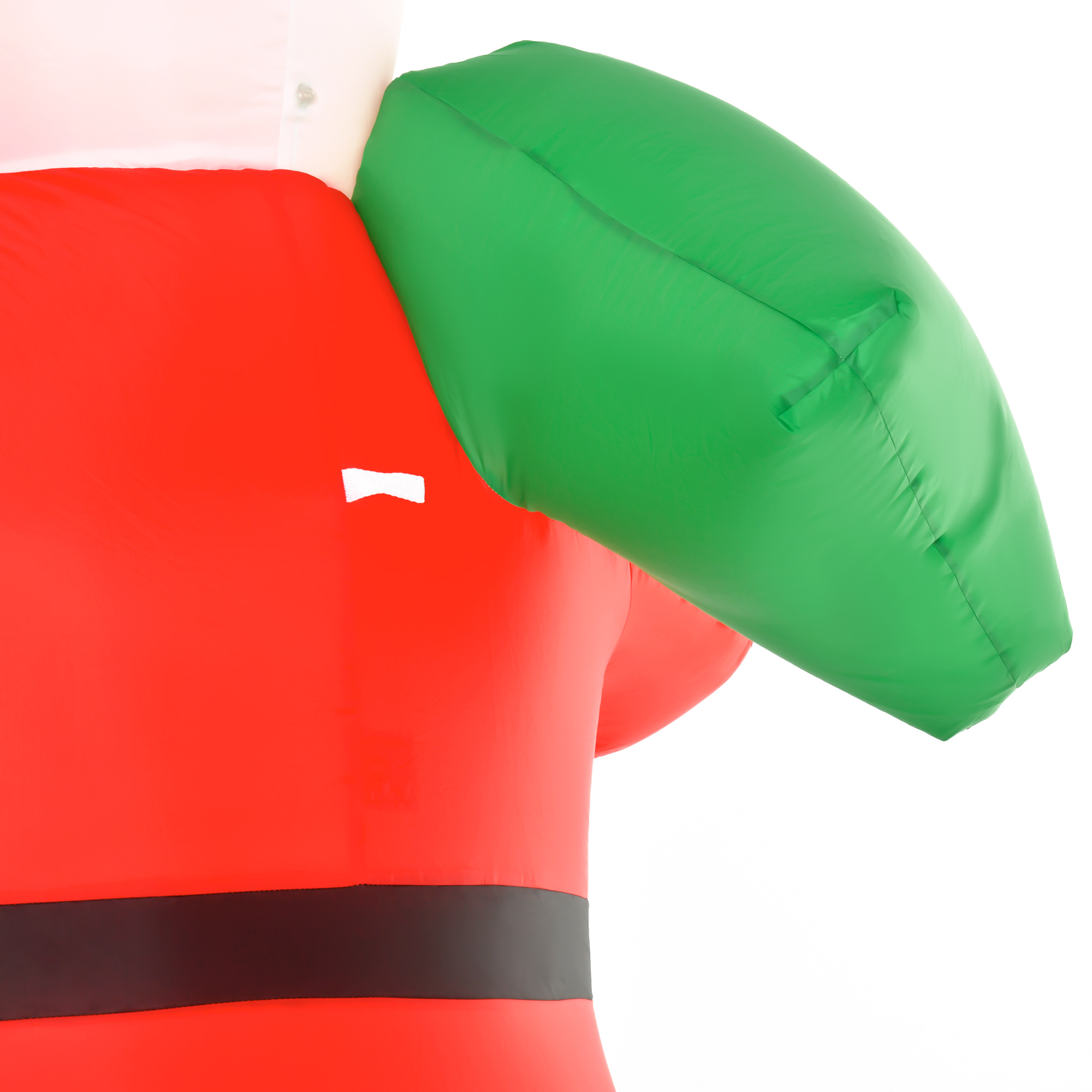 Weihnachtsmann, 2,40 m groß, mit LED-Beleuchtung, selbstaufblasende Gartendeko