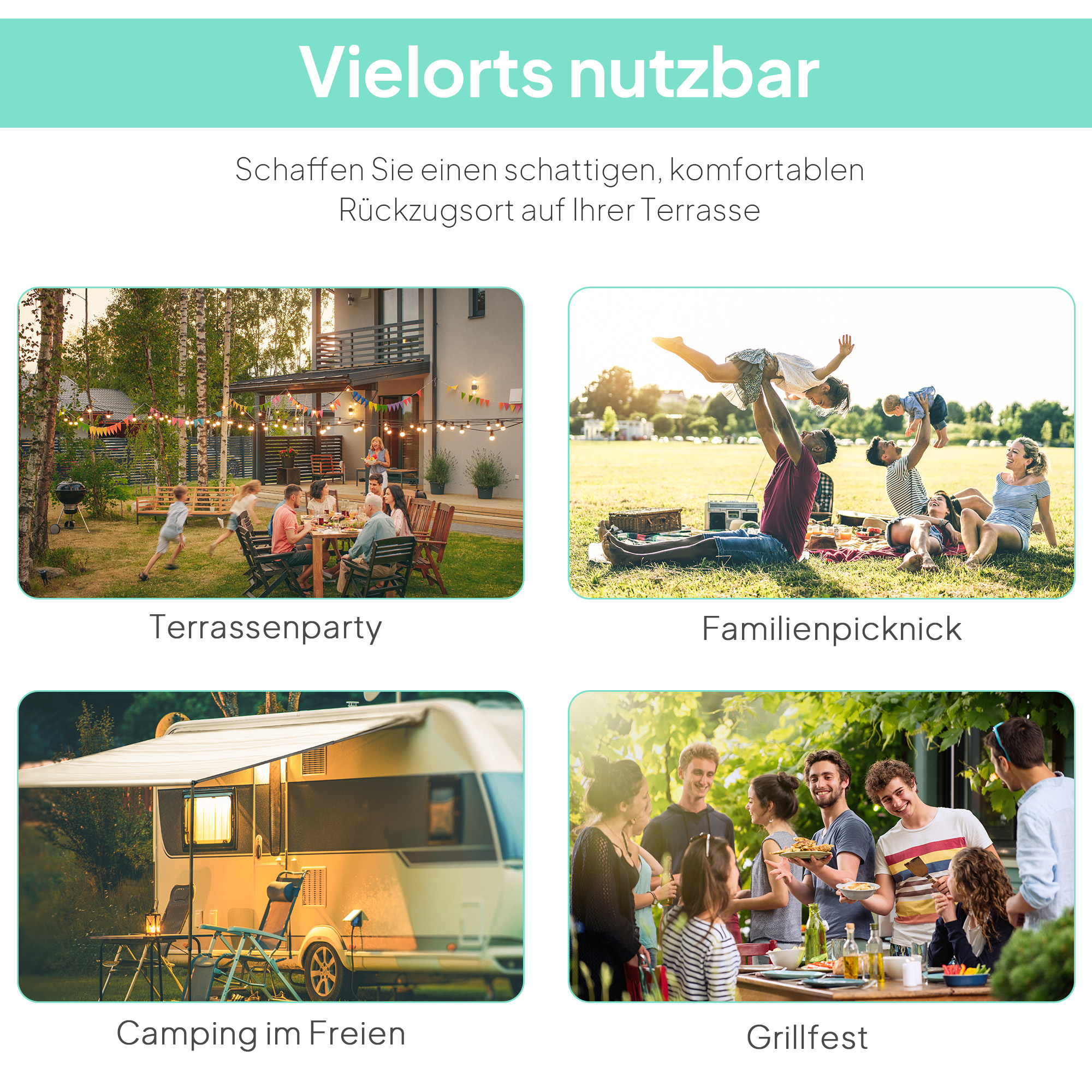 Pavillon mit klappbarer Dacherweiterung wetterfest 3 x 2,5 m Cremeweiß