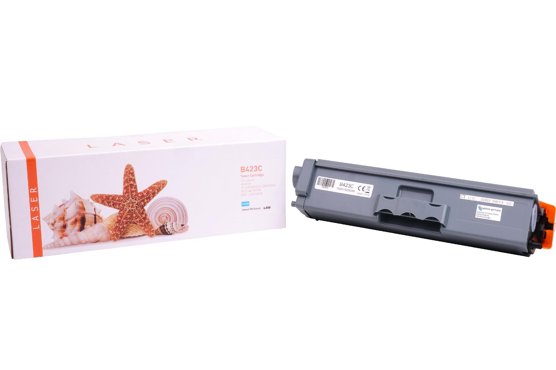 TN423C alternativ Toner cyan für Brother / TN423C  / 4.000 Seiten