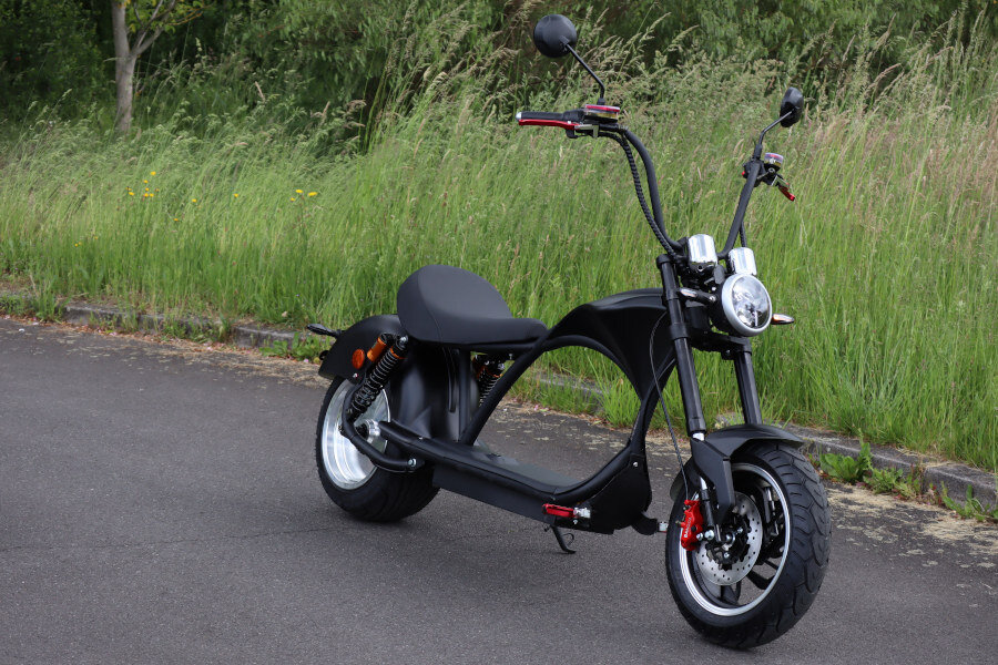 E-Scooter "CP4 Plus" - 60V/20Ah 2000W - schwarz Gas System mit Gaszug und Gashebel für CP3 und CP4