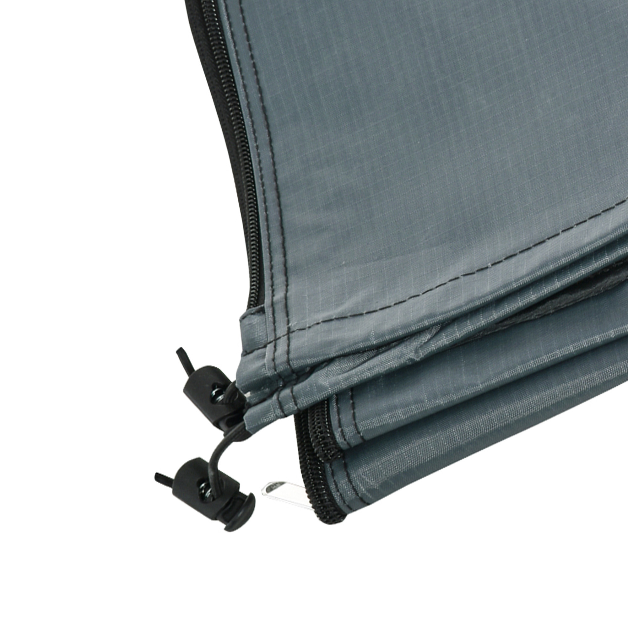 Schirmhülle für Gartenschirm, wetterfest, Reißverschluss, Oxford-Polyester, 178 cm, Grau