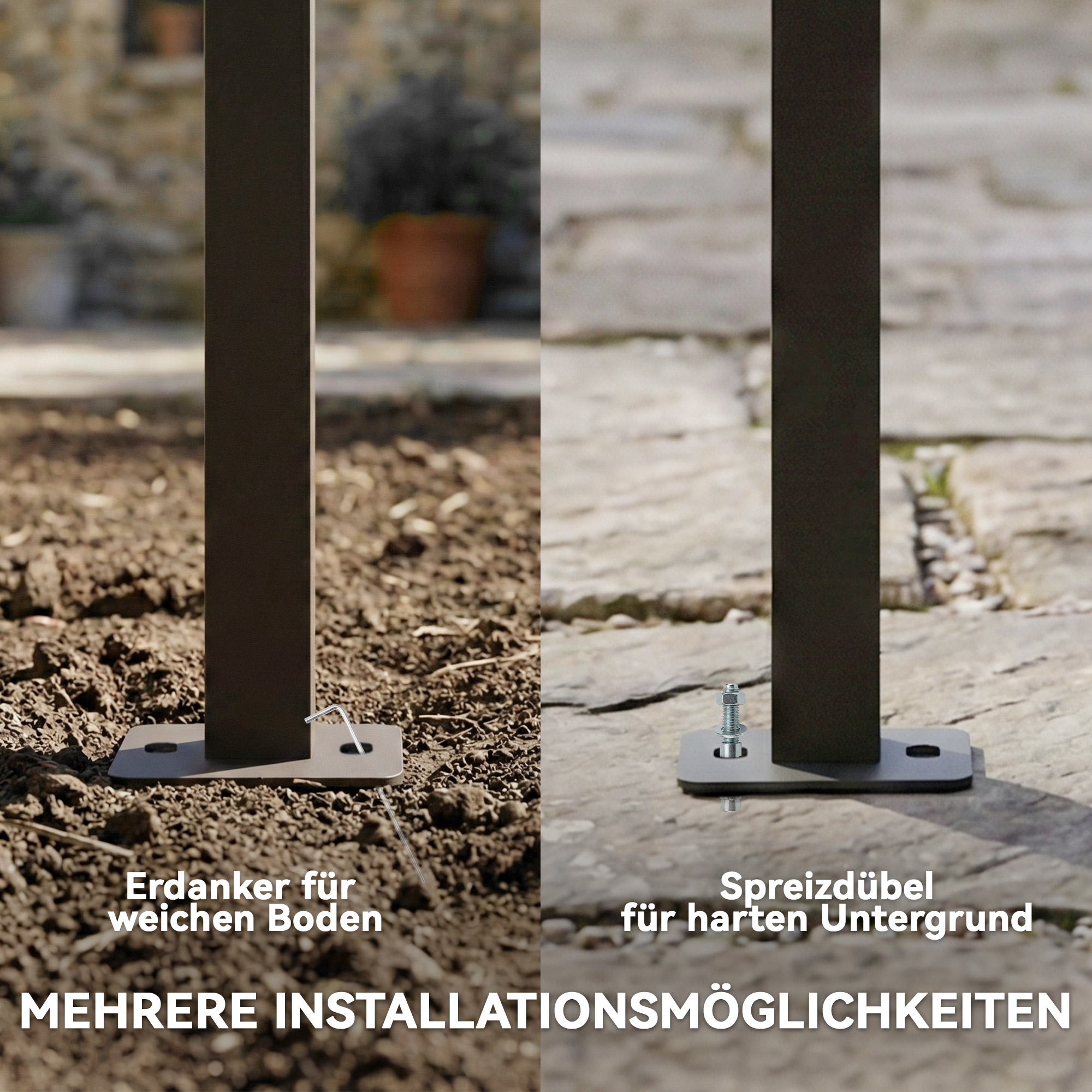 Terrassendach Pergola ca. 4x3m Terrassenüberdachung mit Verstellbares Dach, Wandmontage UV 30+ Cremeweiß