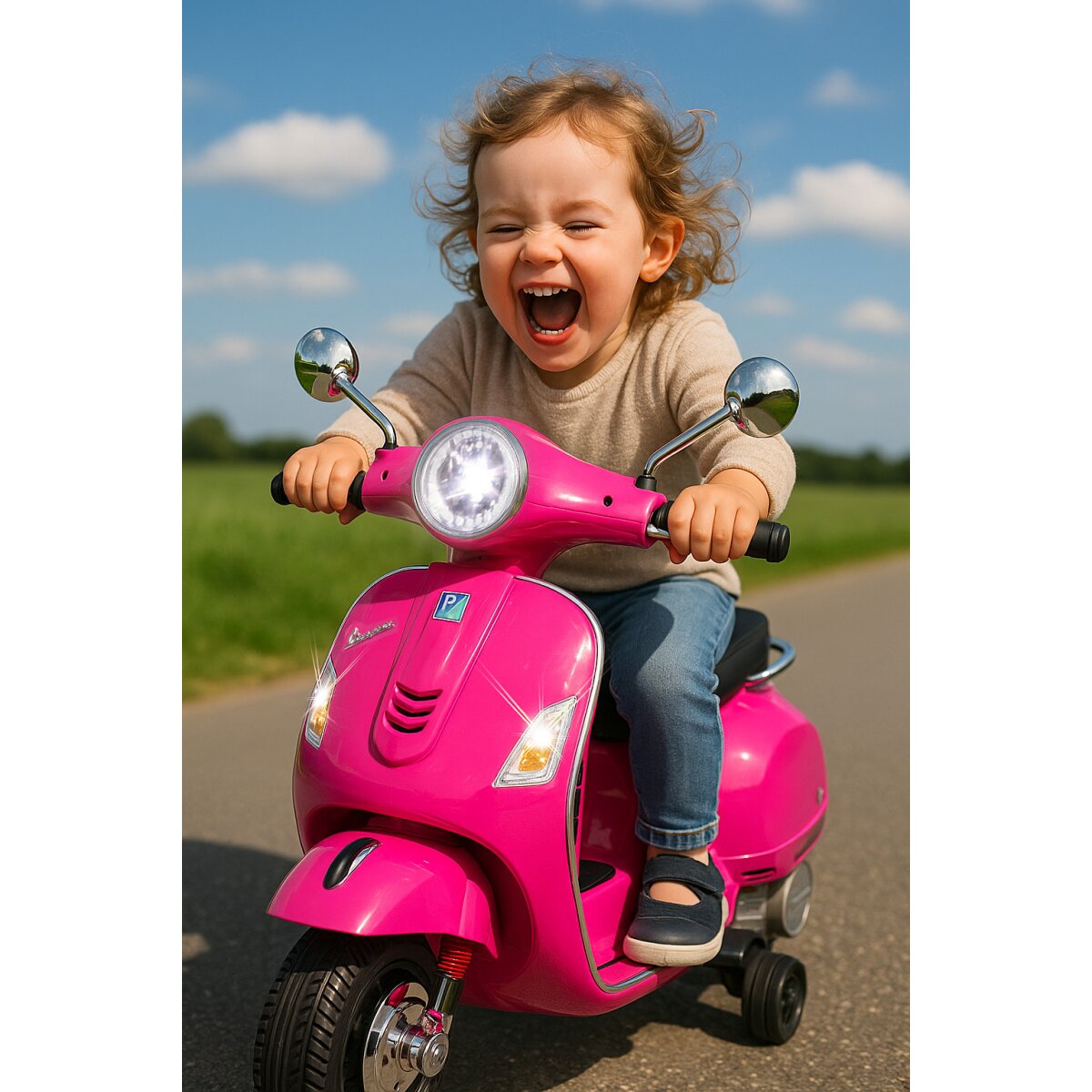 Kinderfahrzeug Vespa GTS 125 pink Li-Power 12.6