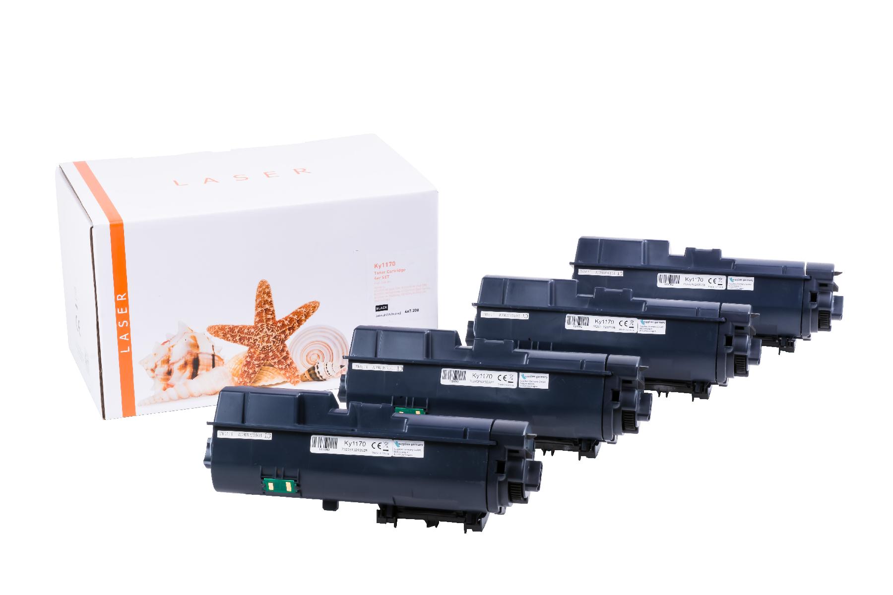 4er Set TK1170 alternativ Toner schwarz für Kyoce / TK1170 / 4x7.200 Seiten 4er Set TK1170 alternativ Toner schwarz für Kyoce / TK1170 / 4x7.200 Seiten