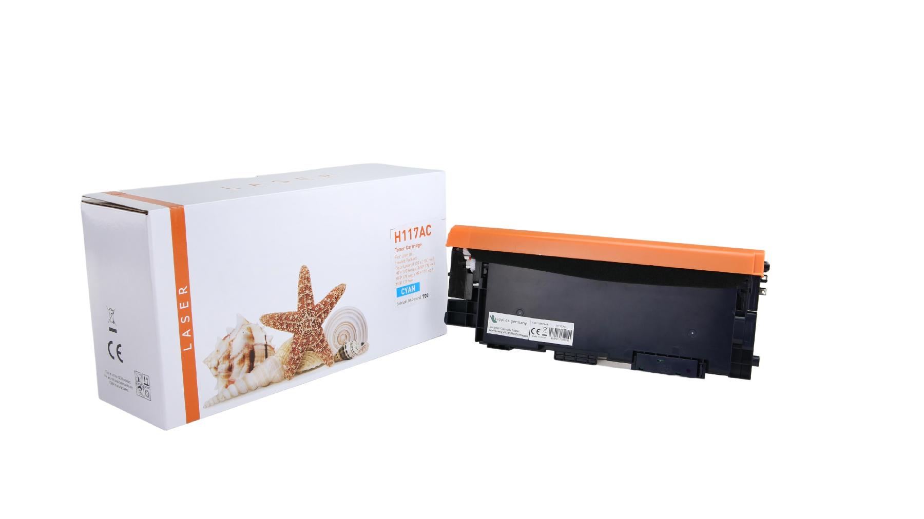 117AC alternativ Toner cyan HP / W2071A / 700 Seiten 117AC alternativ Toner cyan HP / W2071A / 700 Seiten