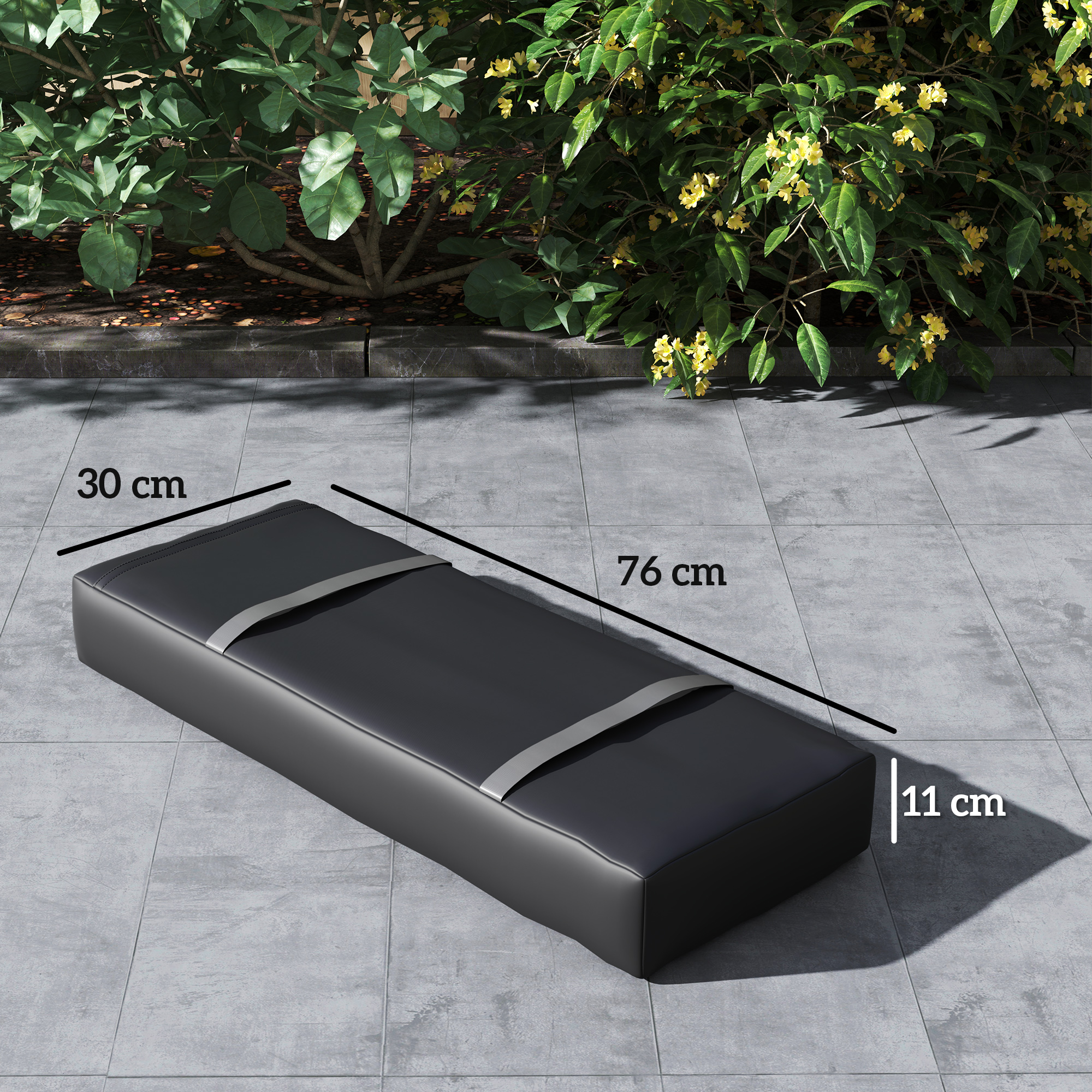 2er Set Sandsäcke für Sonnenschirm auffüllbare bis 25 kg Sandsack für Schirmständer 600D Oxford Schwarz