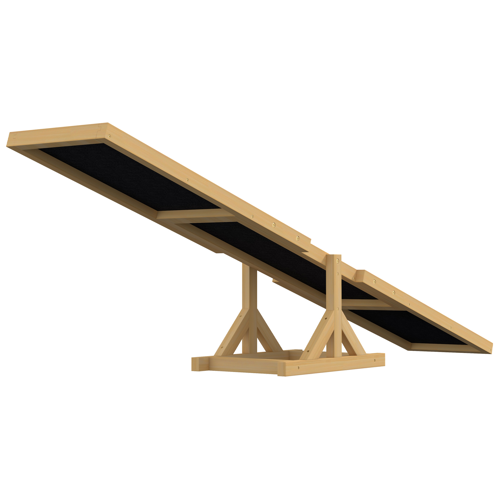 Hundewippe für Agility Training, rutschfest, bis 50 kg belastbar, 180 x 30 x 30 cm