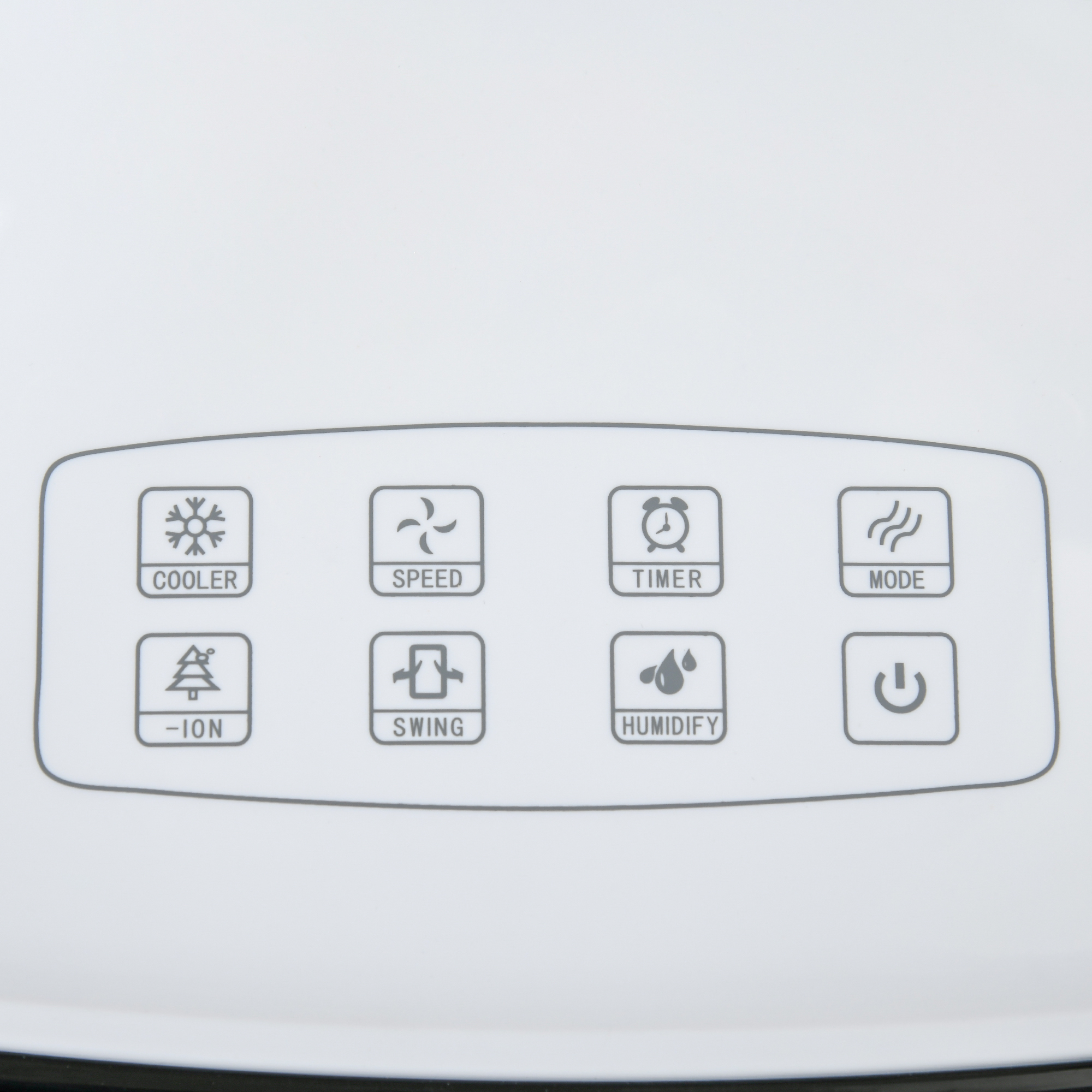 10l 4 in 1 mobile Klimaanlage mit Luftbefeuchtung Wasserkühlung Klimagerät Luftkühler 8h Timer Fernbedienung Nutzungsraum 20? 60W ABS Weiß+Schwarz 38,2 x 31,6 x 76 cm