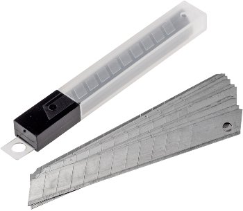 Ersatzklingen für Abbrechmesser 9mm - 10er-Pack Ersatzklingen für Abbrechmesser 9mm - 10er-Pack