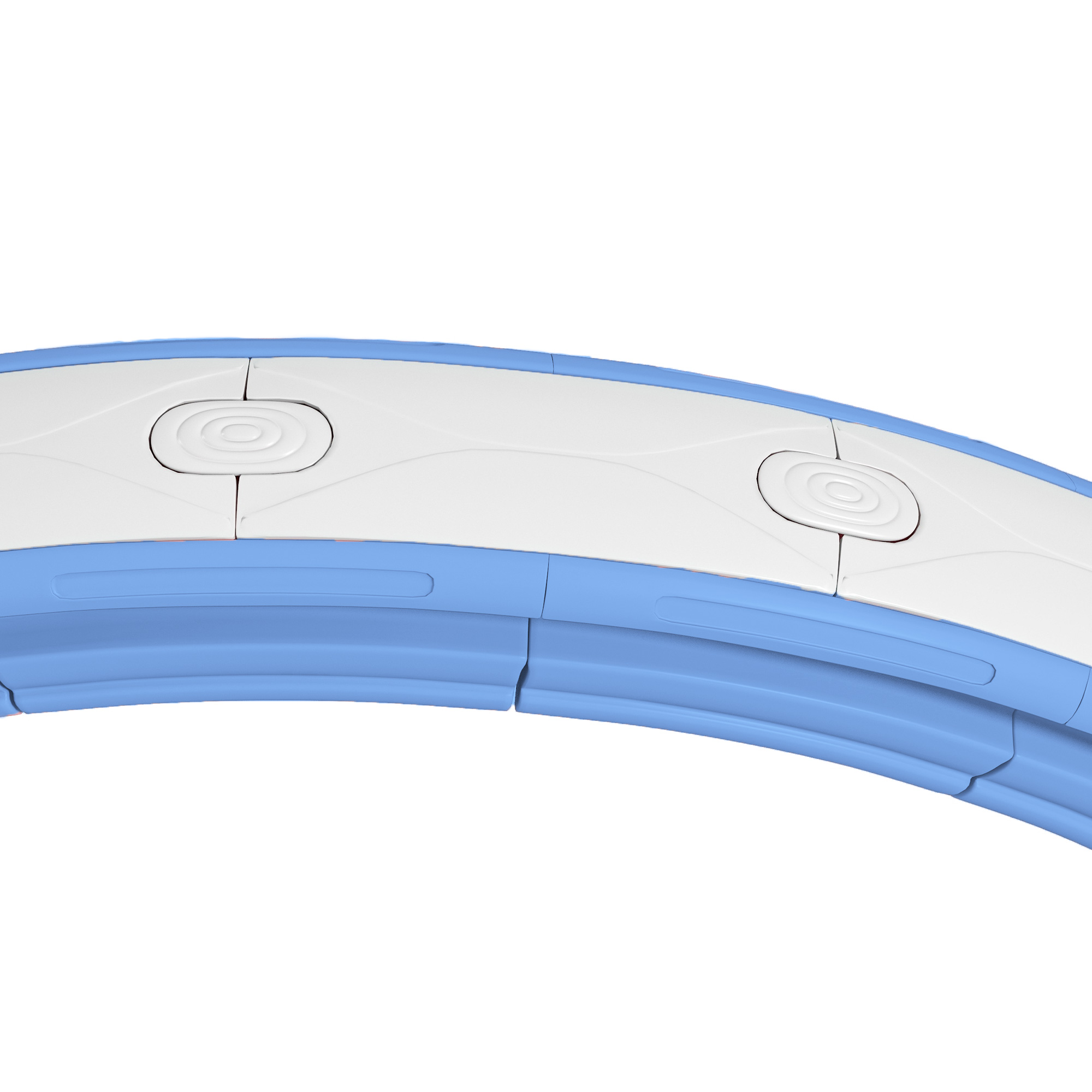 Smart Hula Hoop Reifen Erwachsene mit Gewicht Kugel Zähler 16 Knoten (76-113cm) Hellblau