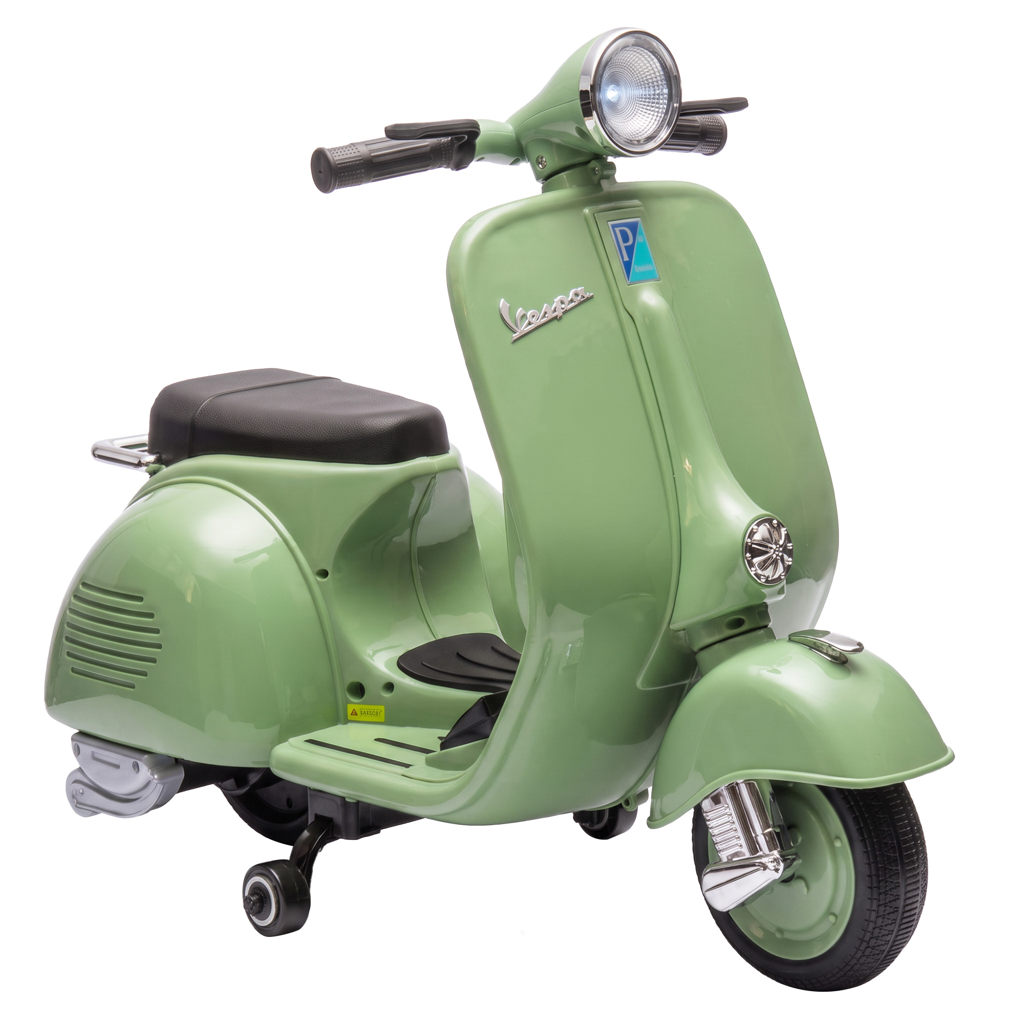 Elektro Motorrad Kinder 6 V Elektromotorrad mit Stützrädern, Lithium-Akku, Softstart, Musik, USB Scheinwerfer Hupe