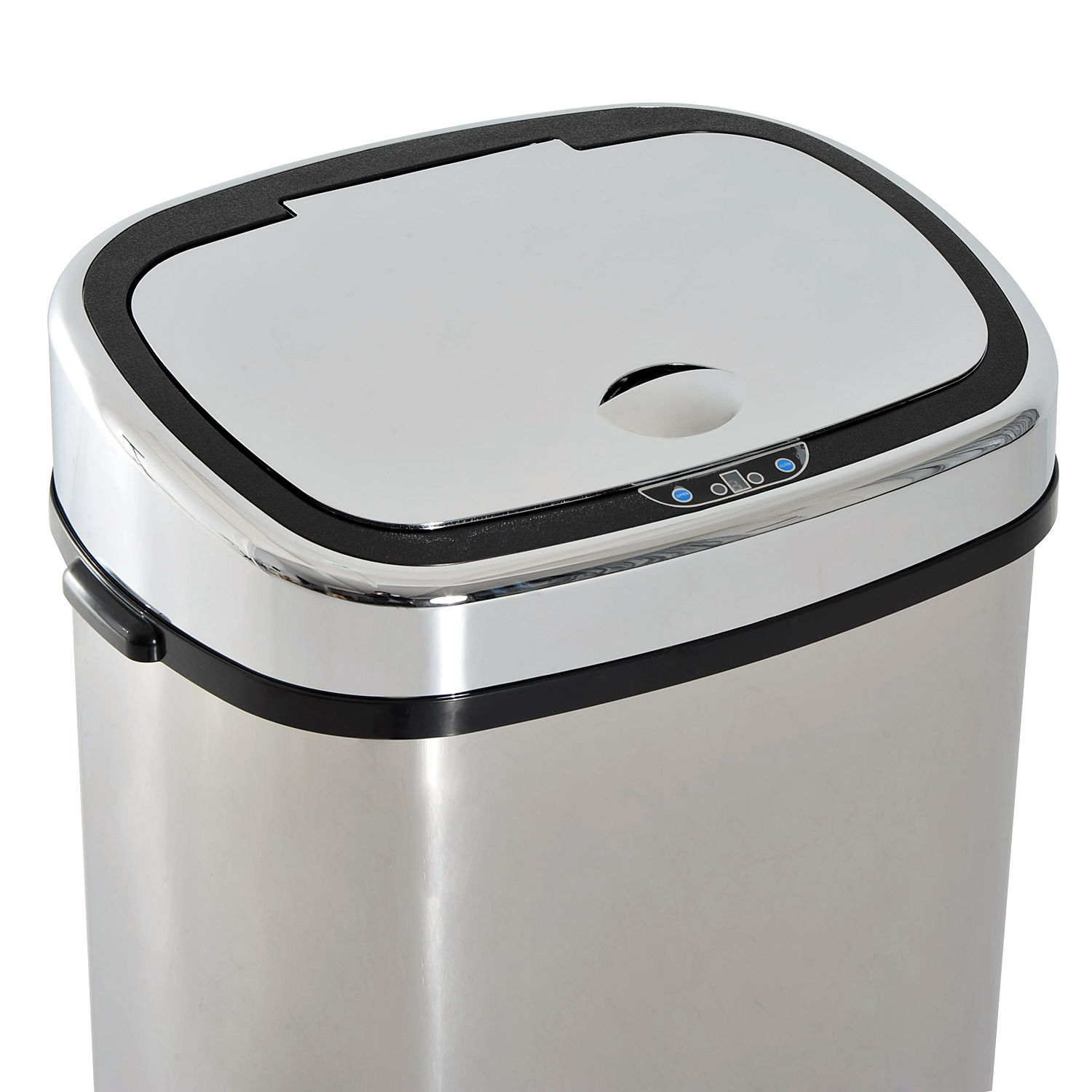 Sensor Mülleimer 68L Automatik Mülleimer mit Bewegungssensor, Wasserdichter Abfalleimer für Büro, Schlafzimmer, Küchen Edelstahl Silber