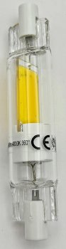 LED Strahler R7s "Glas RS78", 360°, 510lm, 78mm, 4000k / neutralweiß