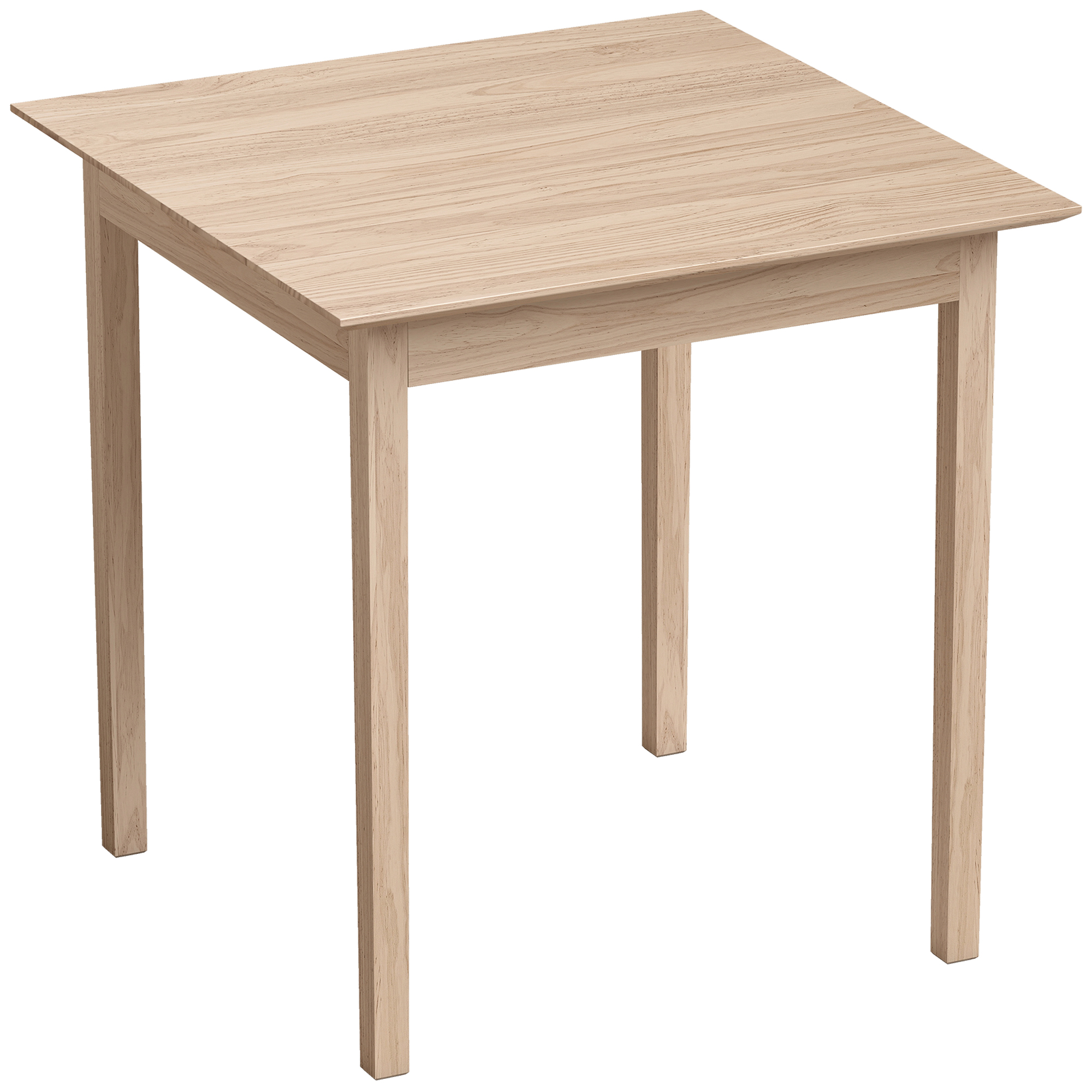 Küchentisch Esstisch Quadratischer Tisch, modernes Design, 75 cm x 75 cm x 76 cm, Naturholz