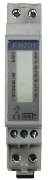 Wechselstromzähler für DIN Trägerschiene, 1-phasig 45A, 161-300V, 1TE, digital LCD