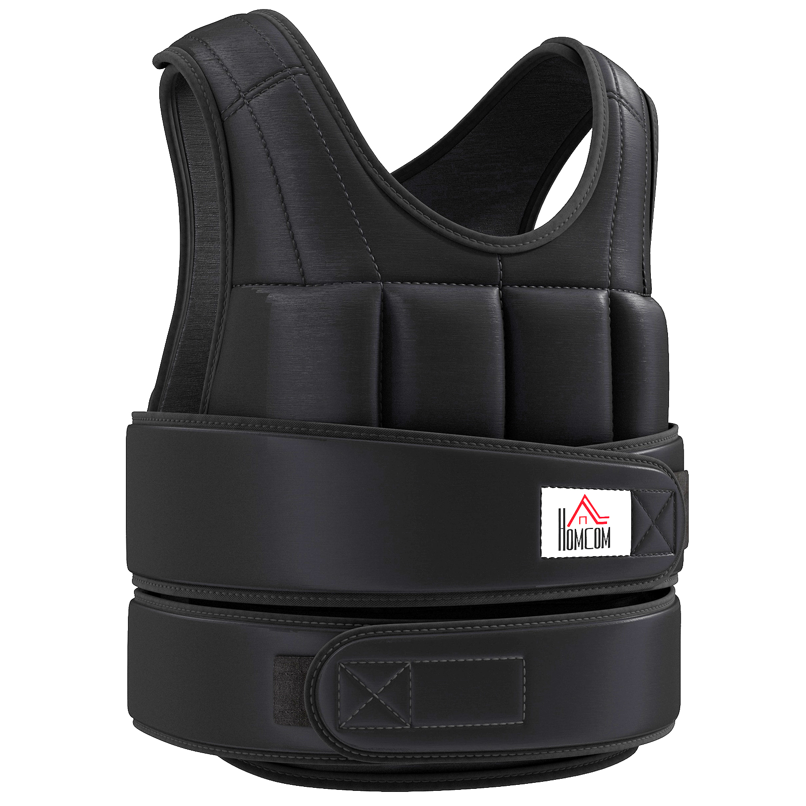 Gewichtsweste 20 KG verstellbare Trainingsweste mit herausnehmenbar Gewichten Schwarz