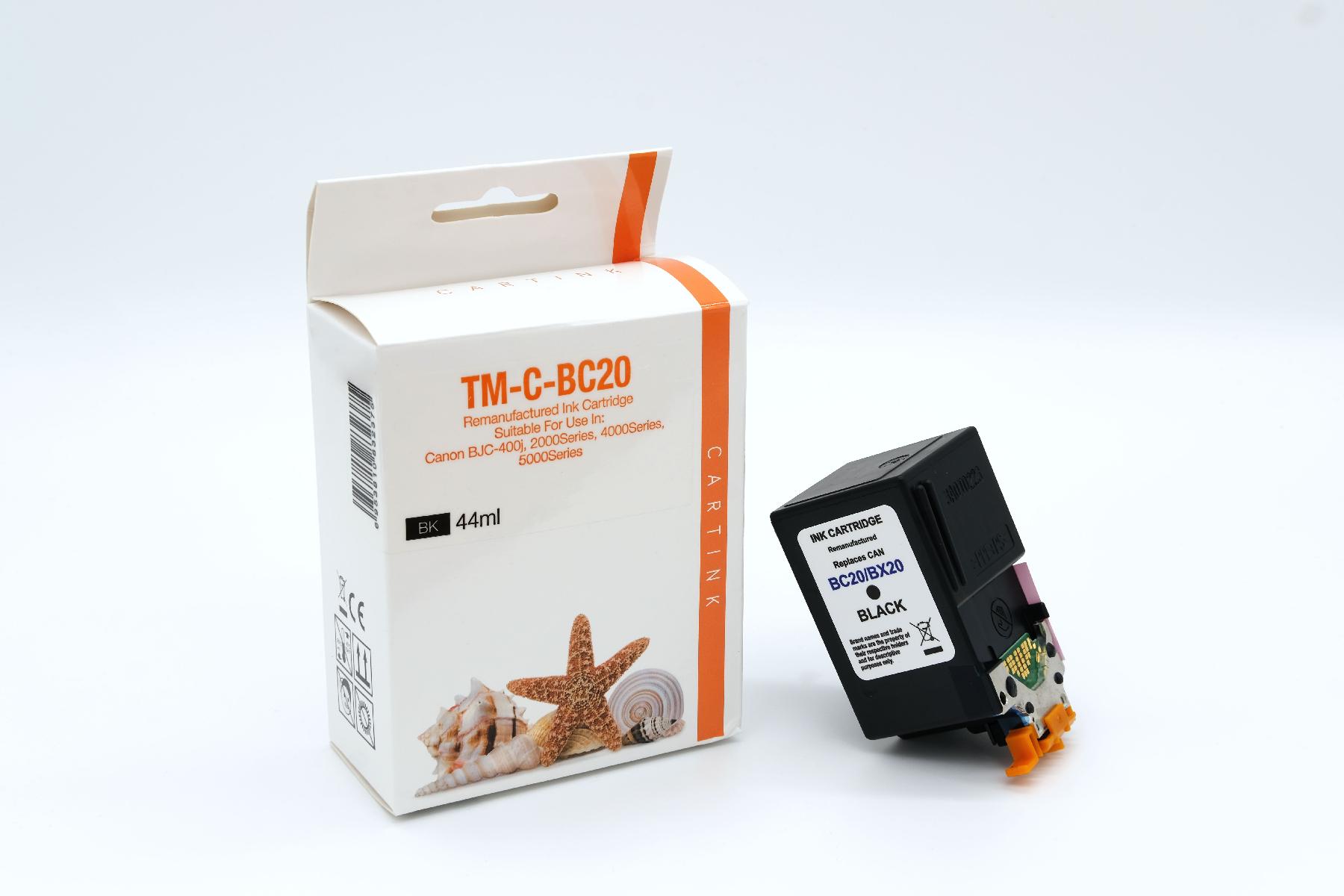 BC20 Refill Tinte black für Canon / 0895A002 /BX20 / 44ml