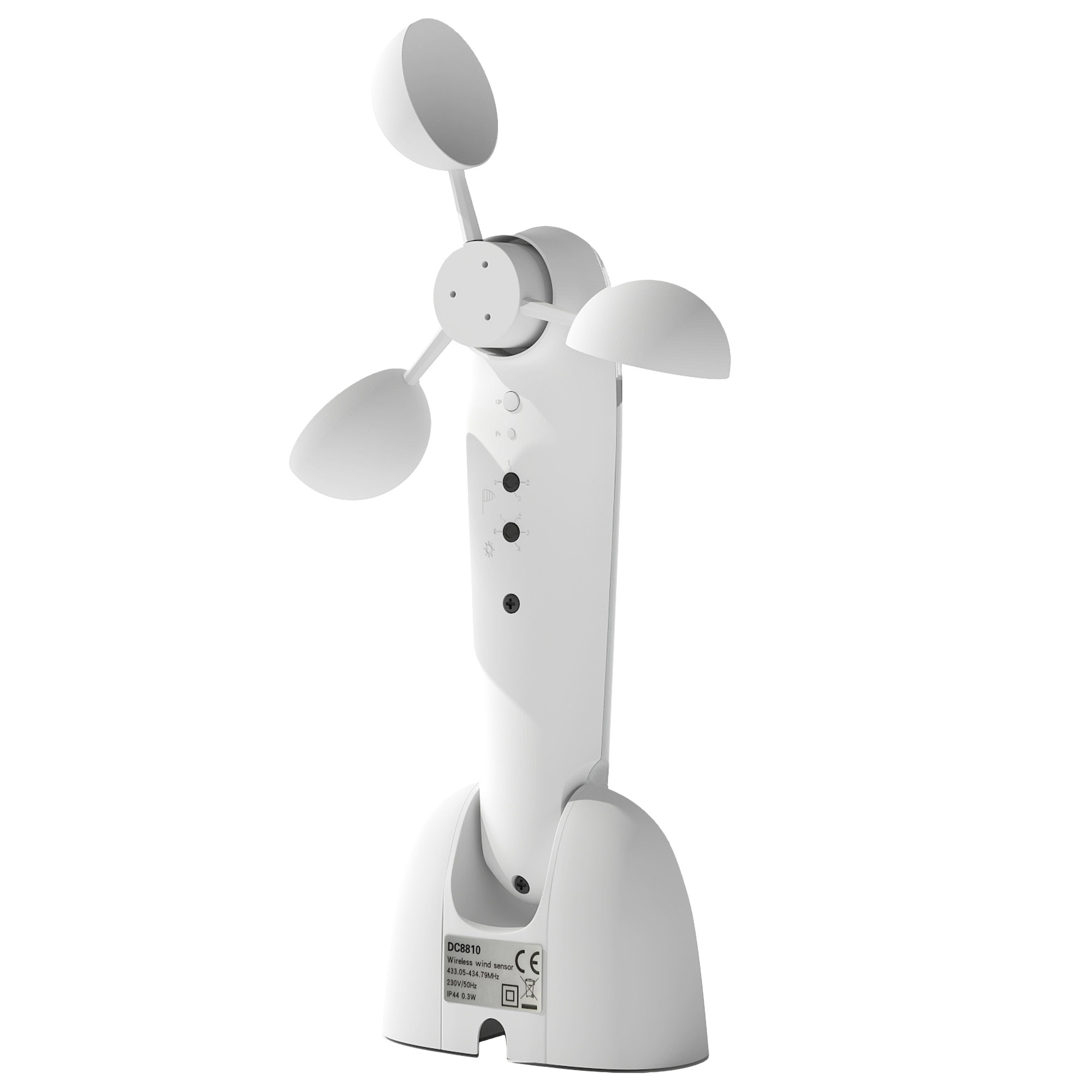Sonnensensor Windsensor Wetterstation Außensensor Windwächter 22 x 11 x 9 cm Weiß