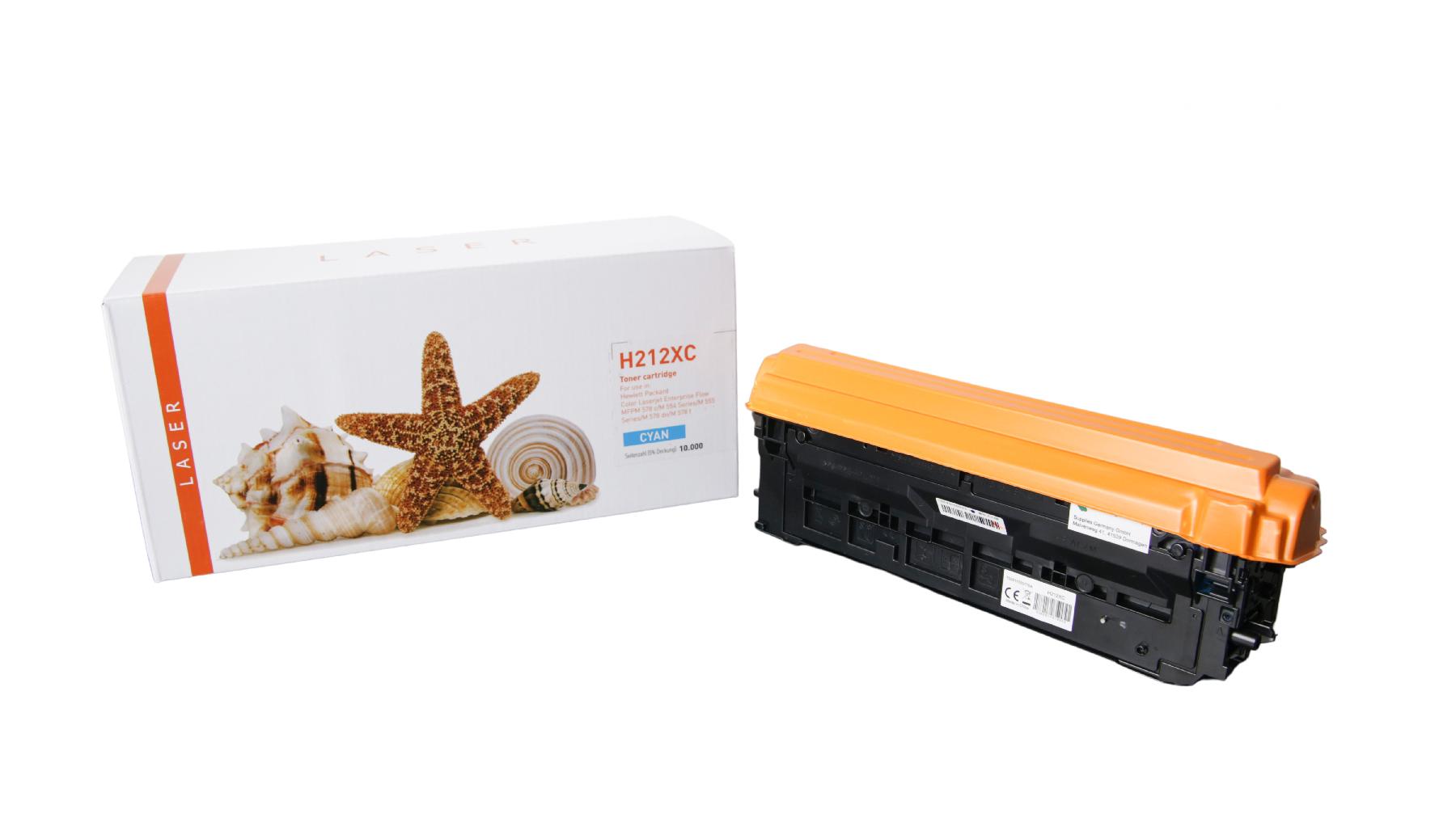 212XC alternativ Toner cyan für HP / W2121X / 10.000 Seiten