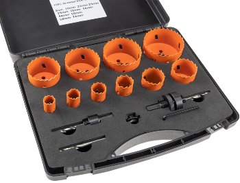 Lochsägen Set "Profi" 15-teilig, 19-74mm, inkl. Transportkoffer