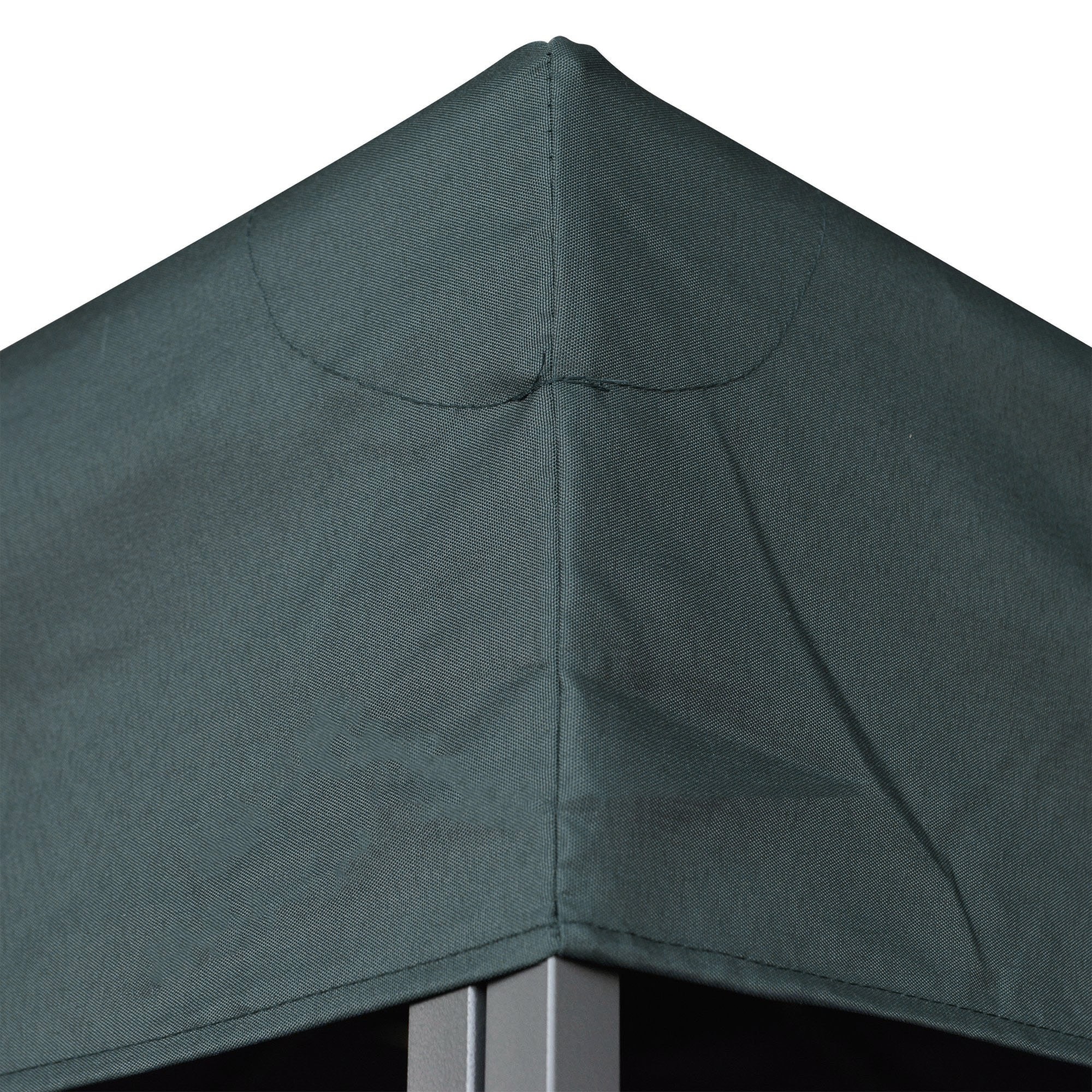 Ersatzdach für Pavillon 3 x 3 m wasserdicht Pavillondach mit Doppeldach Ablauflöcher, Ersatzbezug Ersatzteile für Gartenpavillon Gartenzelt Kohlegrau