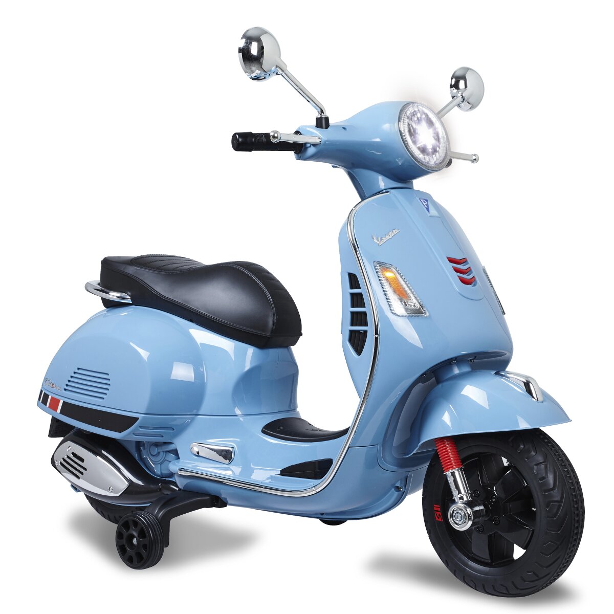 Kindermotorrad Vespa GTS 125 blau