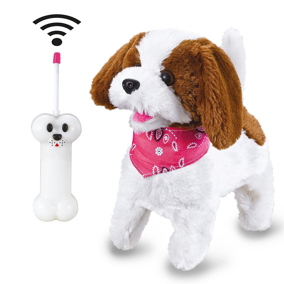 Lucky RC Plüschhund Weiss/Braun 27MHz Lucky RC Plüschhund Weiss/Braun 27MHz
