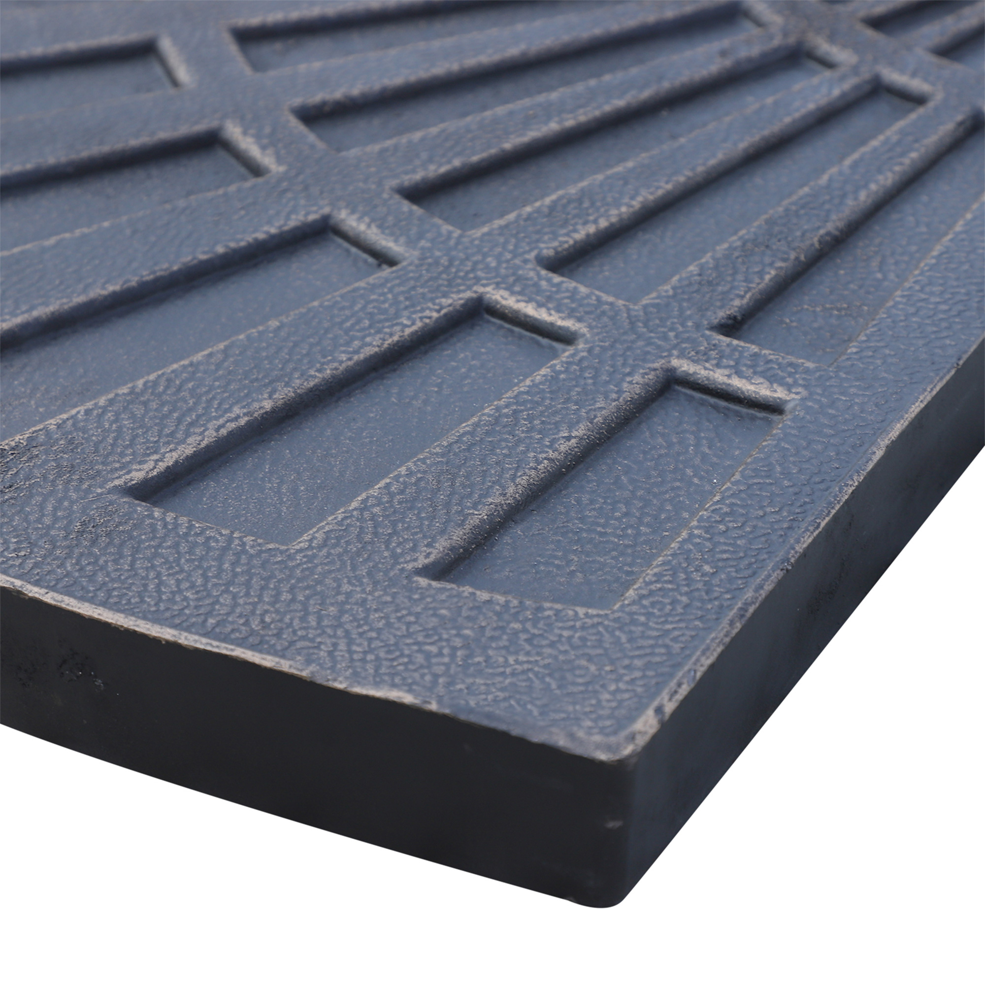 2-tlg, Set Gewichte für Sonnenschirmständer Platten-Schirmständer Sonnenschirmbasis halbrund mit Handgriff Kunstharz + Metall Bronze 66 x 47 x 4,2 cm 30 kg