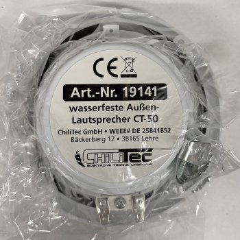 wasserfeste Außen-Lautsprecher "CT-50" / 8 Ohm, 5", 80W, 100Hz-20KHz, PAAR