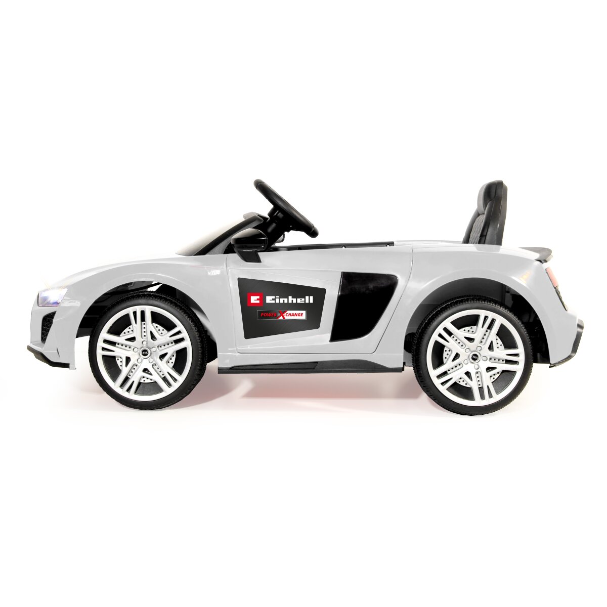 Kinderfahrzeug Audi R8 Spyder weiß Einhell Power X-Change