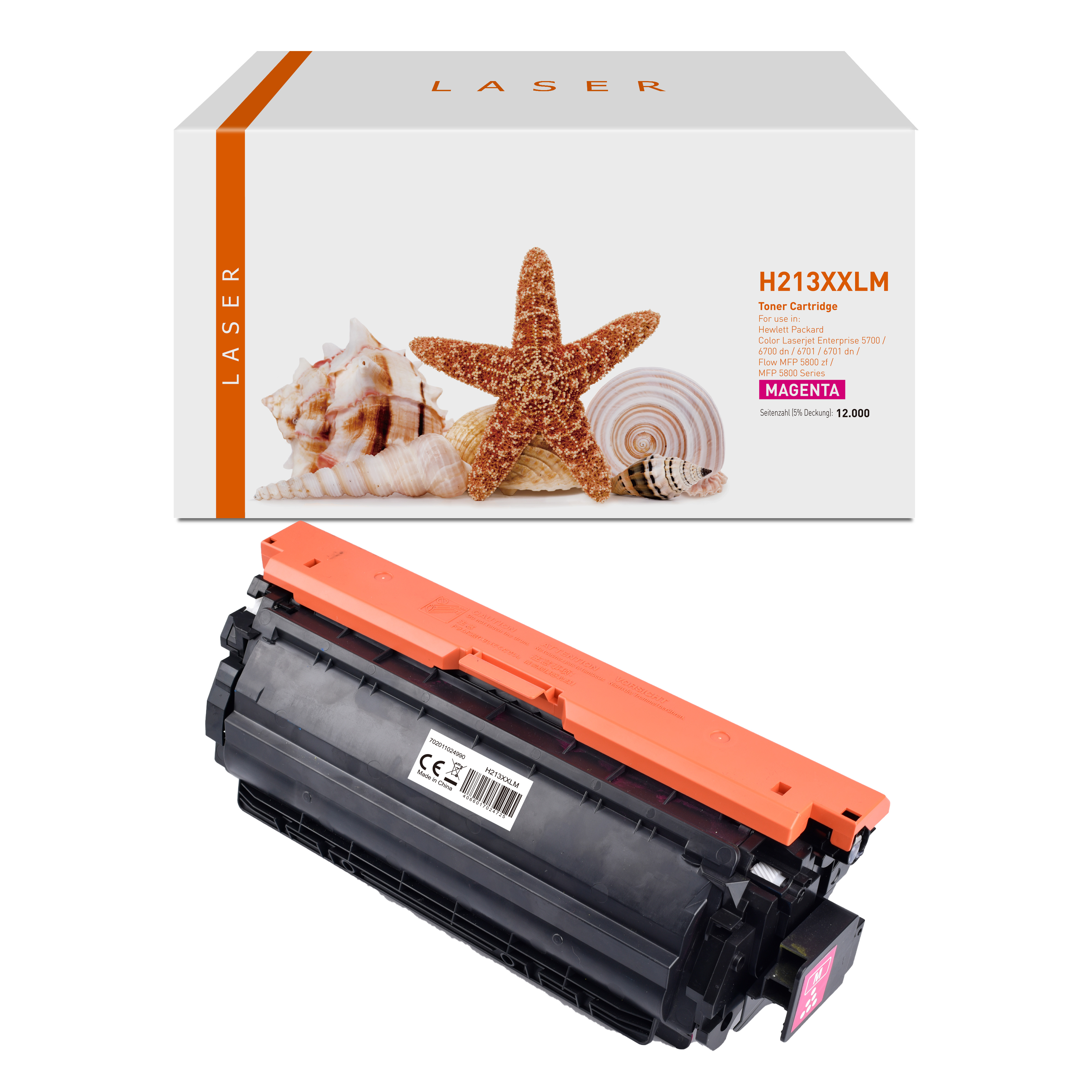 213XXLM alternativ Toner magenta für HP / W2133Y / 12.000 Seiten