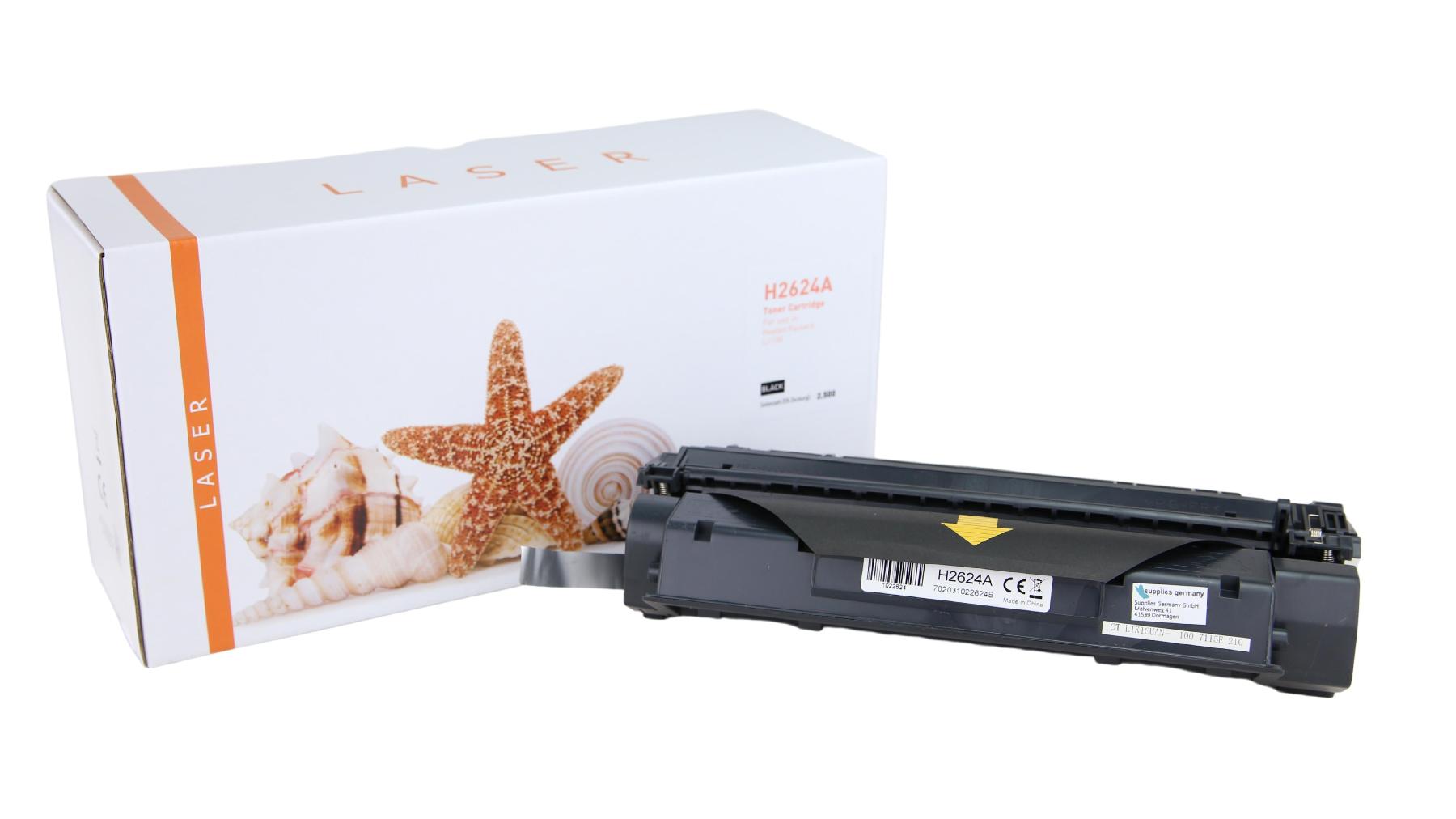 Q24A alternativ Toner schwarz für HP / Q2624A / 2.500 Seiten