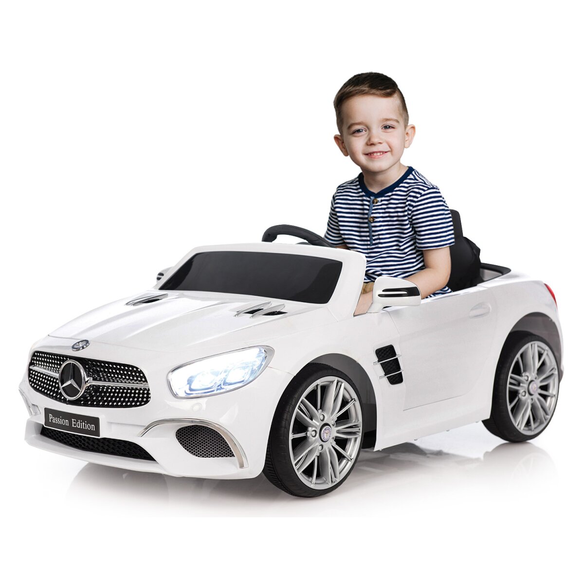 Kinderfahrzeug Mercedes-Benz SL 400 weiß 12V