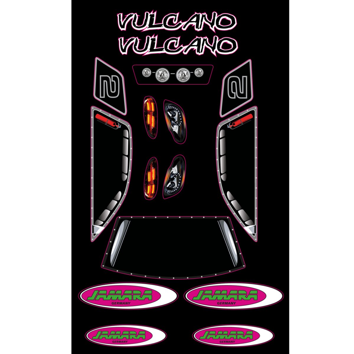 Dekorbogen Vulcano Dekorbogen Vulcano