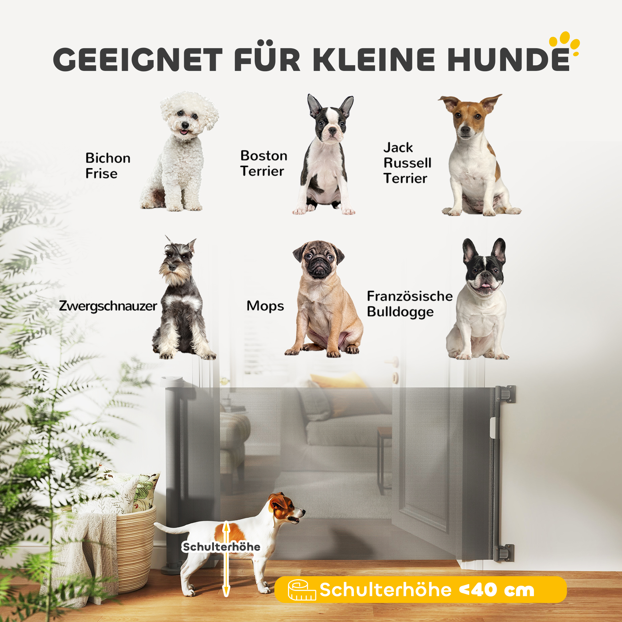 Treppenschutzgitter Ausziehbar 0-136cm 87 cm Hoch Türschutzgitter für Haustiere 142 x 10 x 87 cm Grau