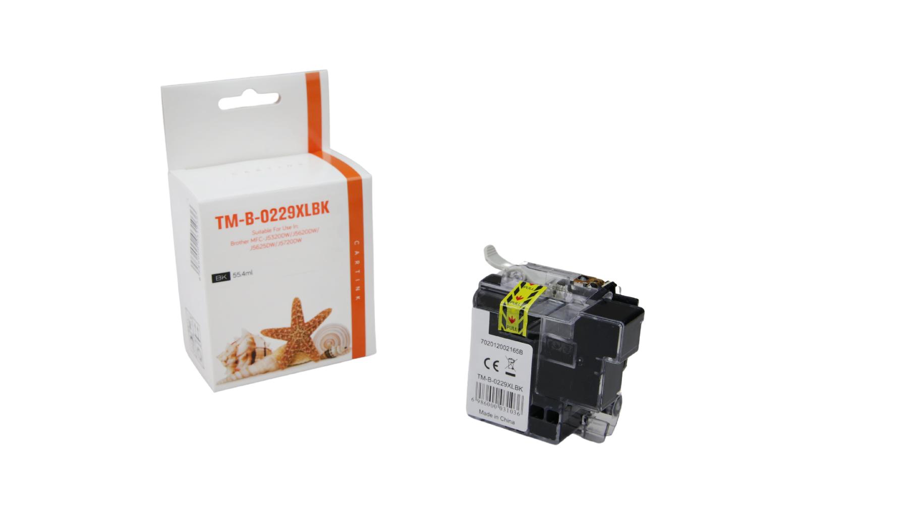 LC229BK alternativ Seestern Tinte black für Brother / LC229BK / 55,4ml