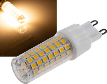 LED Stiftsockel G9, 8W, 880lm - 330°, 230V, 3000K, warmweiß LED Stiftsockel G9, 8W, 880lm - 330°, 230V, 3000K, warmweiß