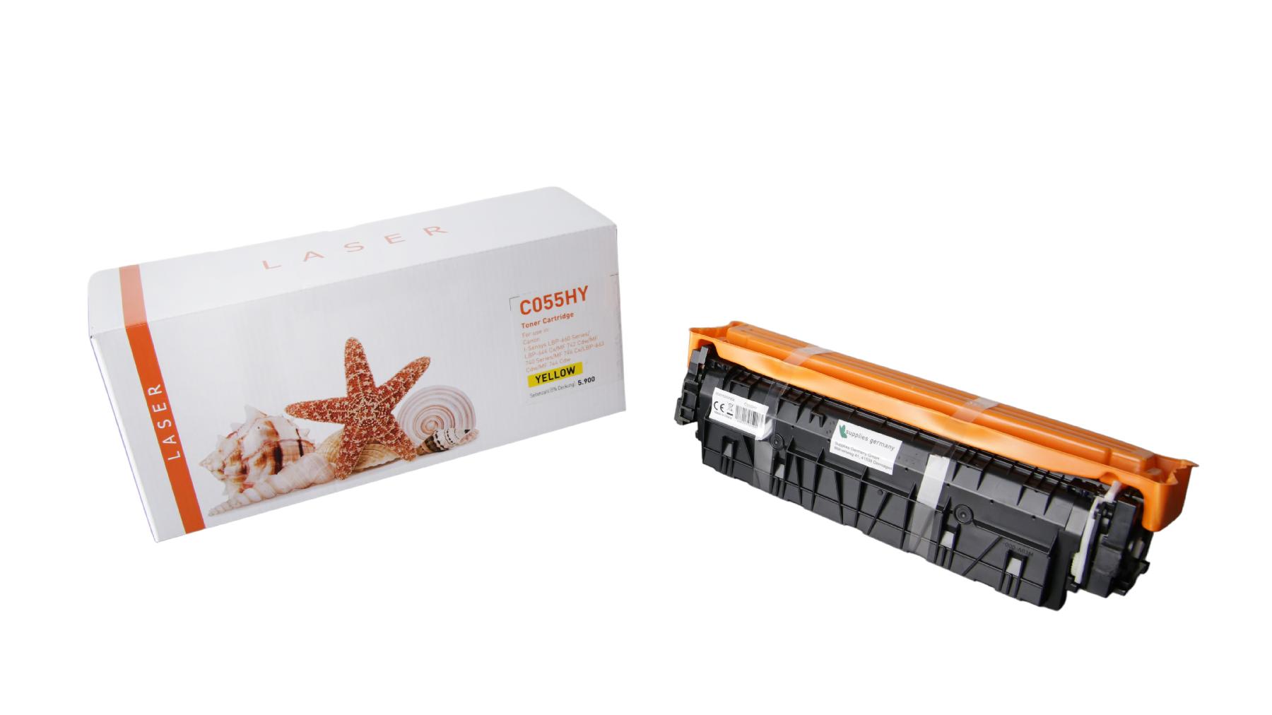 055HY alternativ Toner yellow Canon / 3017C002 / 5.900 Seiten 055HY alternativ Toner yellow Canon / 3017C002 / 5.900 Seiten