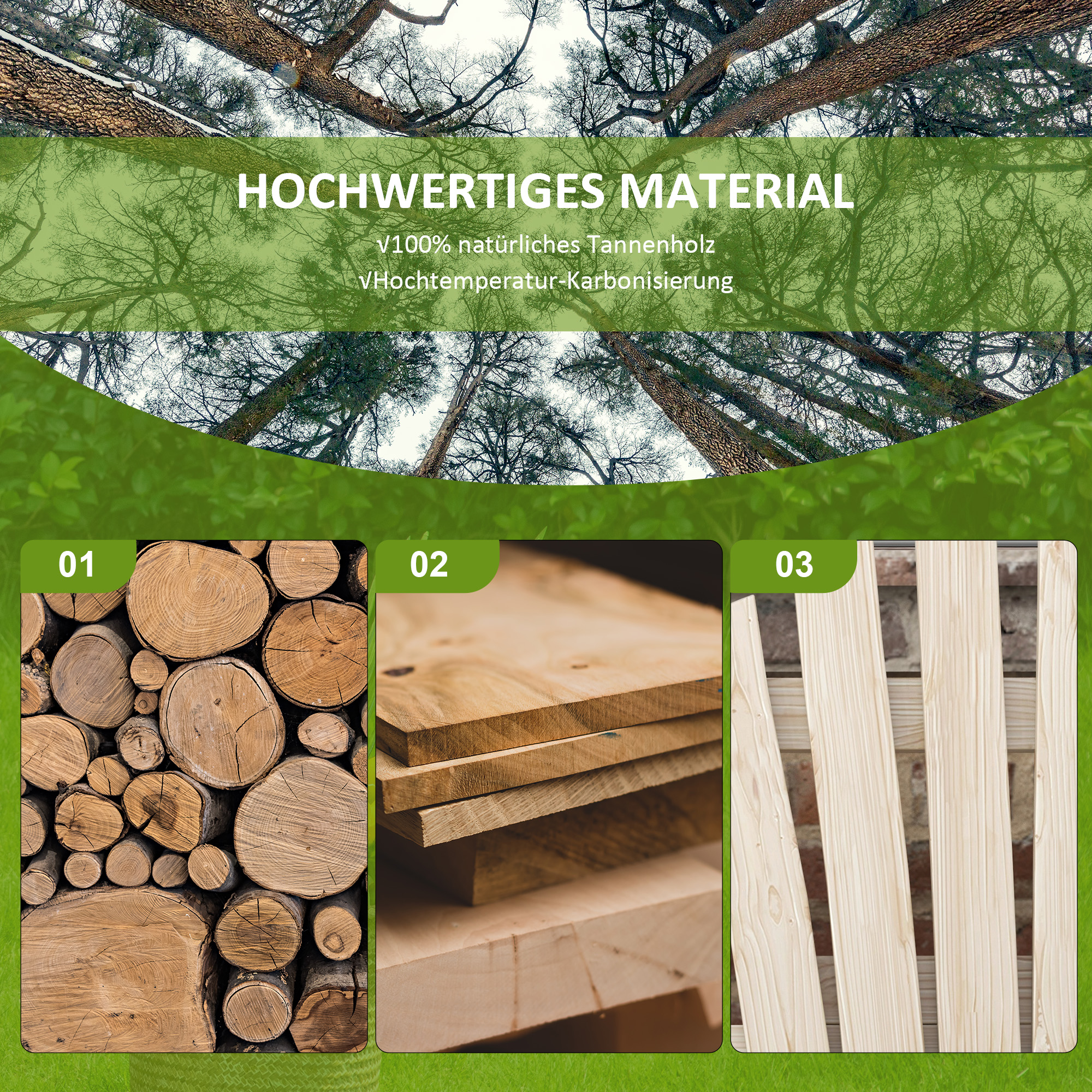 Gartenbank, Wagenrad-Design, für 2 Personen, Naturholz