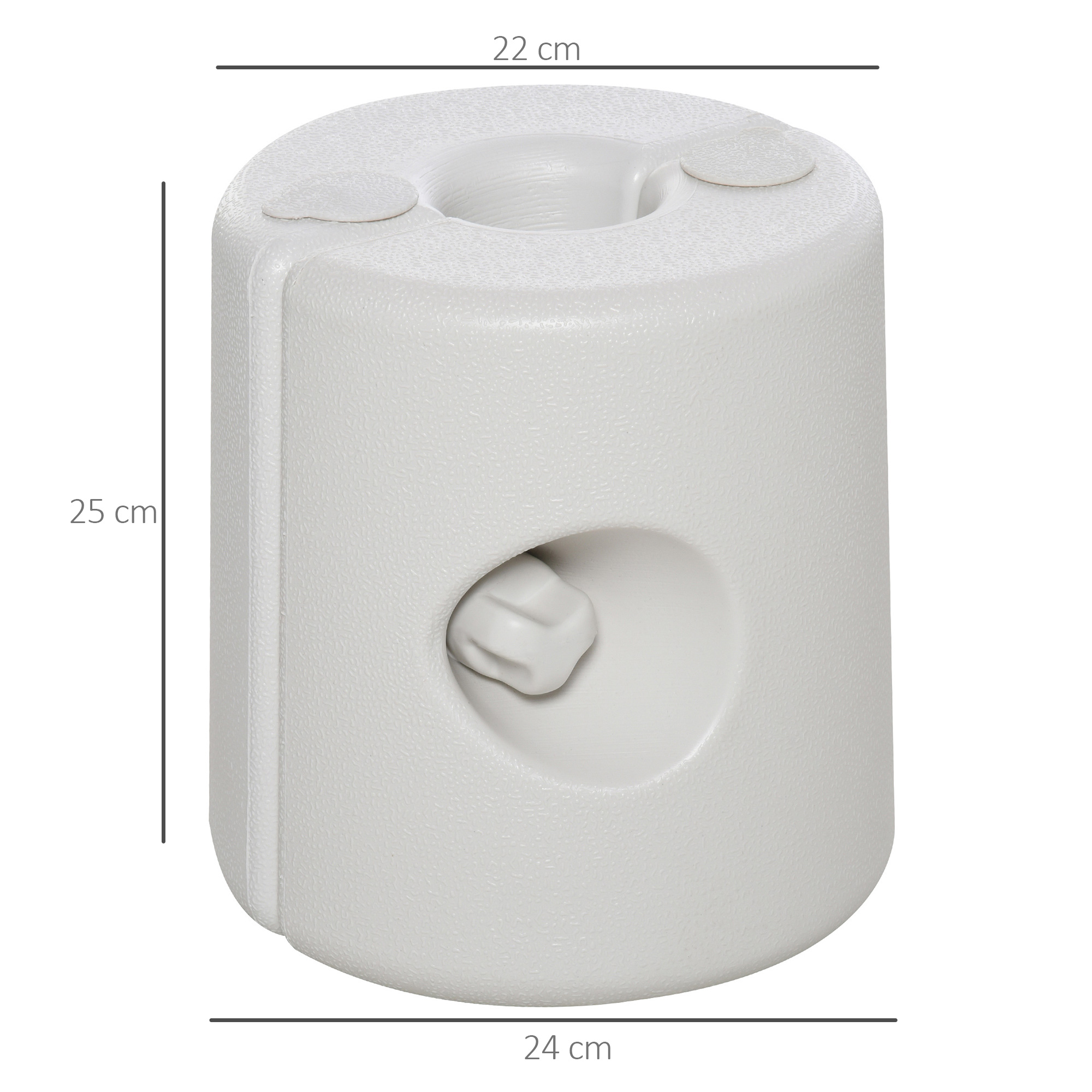 4 x Gewichte Pavillon Standfuß Standsicherung Partyzelt Befüllung mit Wasser/Sand PE ?24xH25cm