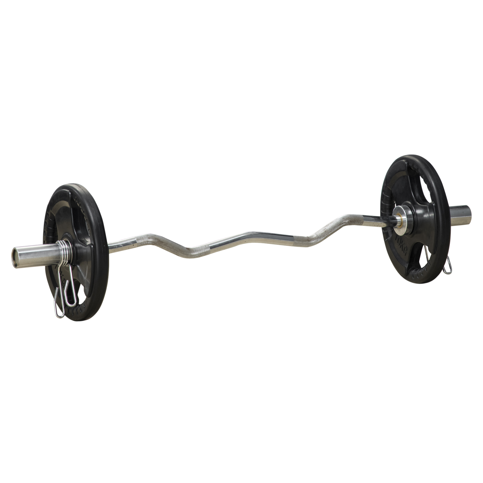Hantelscheibe, 2er-Set, 10 kg pro Scheibe, drei Griffe, bodenschonender Gummimantel, Metall